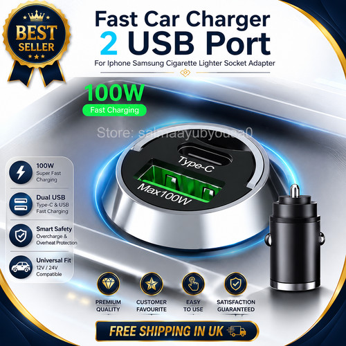 Fast car charger usb port - fast,