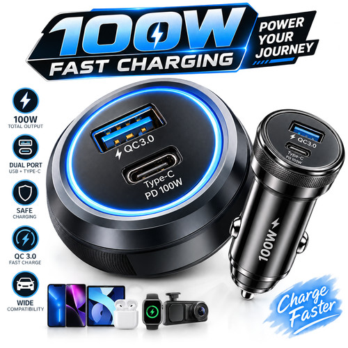 Fast car charger - car, usb