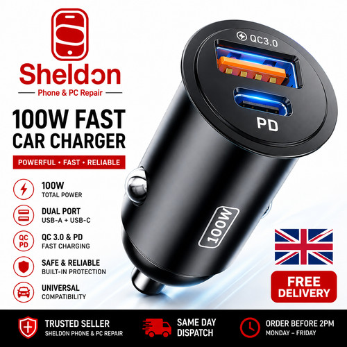 100w super fast car charger - 100w, 2