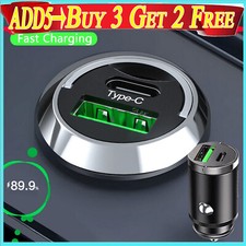 Fast Car Charger USB+Type C