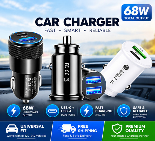 Fast car charger - fast, port