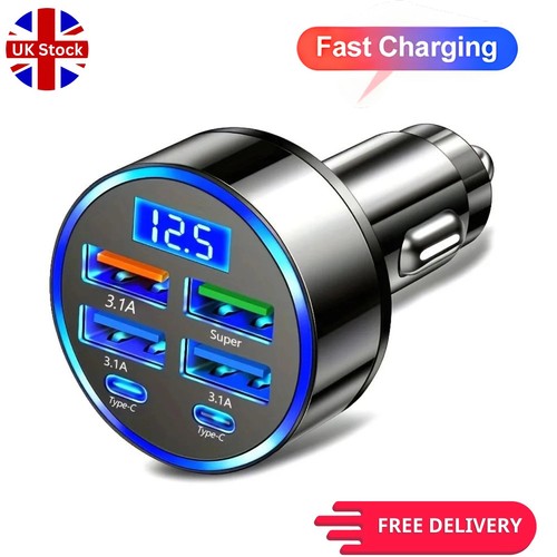 Fast car charger adapter 4usb - fast,
