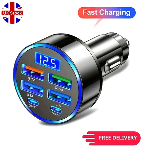 Fast car charger adapter - charger, 4usb