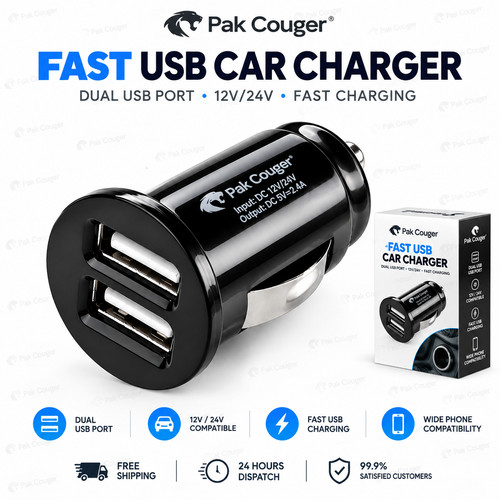 Fast car charger usb port - charger,