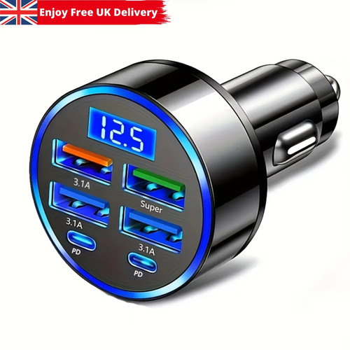 Fast car charger adapter 4usb - fast,