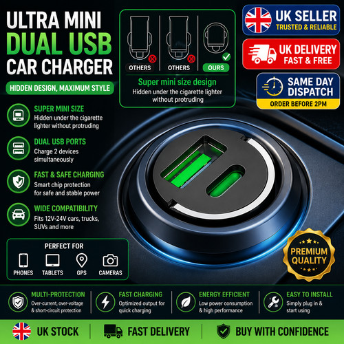 Fast car charger usb - fast,