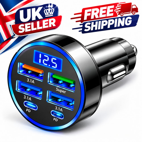 Fast car charger adapter - car,
