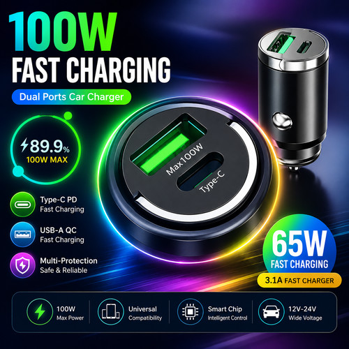 Fast car charger - car,