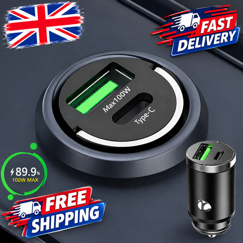 Fast car charger usb port - car, 2