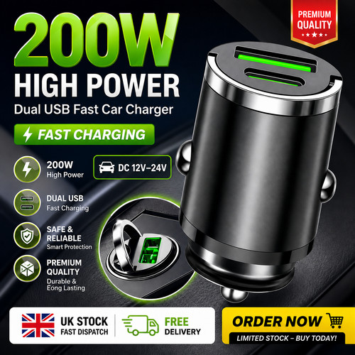 Fast car charger - charger, port