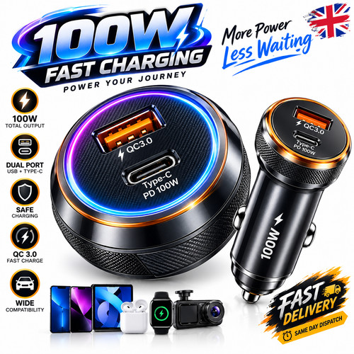 Fast car charger - car, port