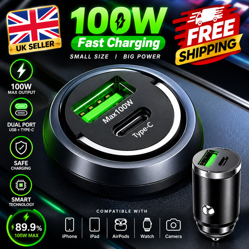 Fast car charger - 2, port