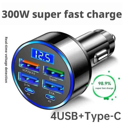 Fast car charger - car, 4usb
