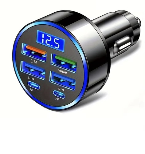 Fast car charger adapter - fast, 4usb