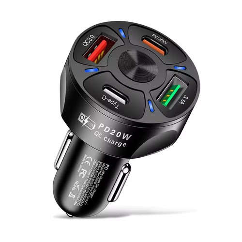 Fast car charger - car, 4usb