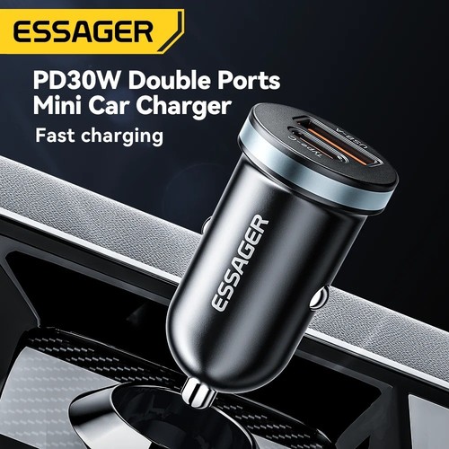 Fast car charger usb port - charger, 2