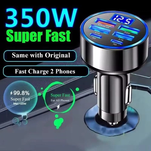 Fast car charger adapter - charger, 4usb