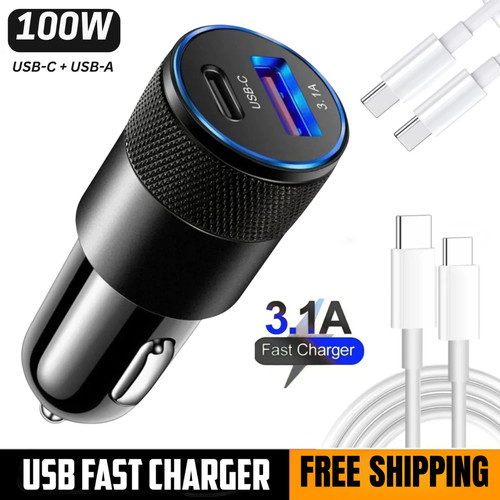 Fast car charger usb port - 2,